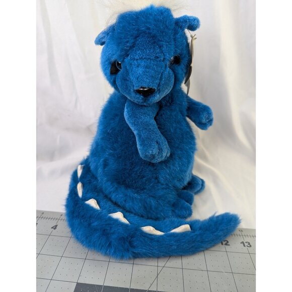 Dinamals Dinocat Bluetiful Cat Plush Plush 10 Inch 2000 Brandis Toy Storee - Picture 1 of 12